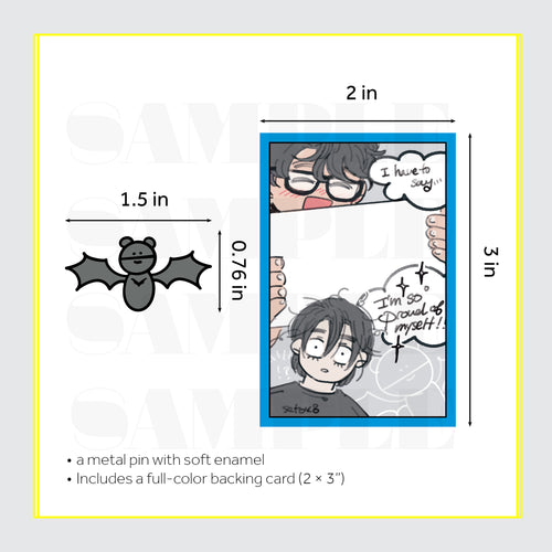 Bat Enamel pin (Pre-order)