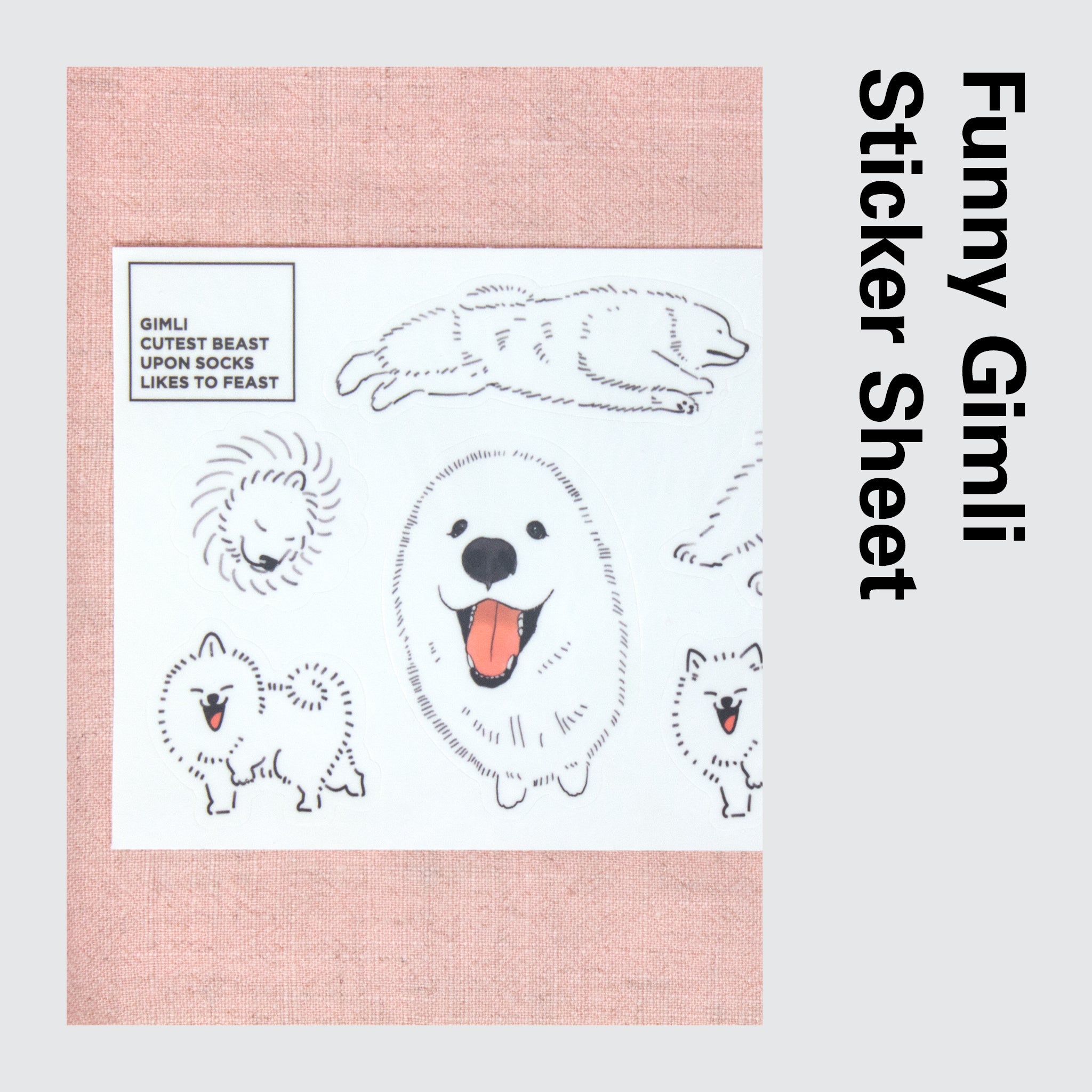 Funny Gimli Sticker Sheet
