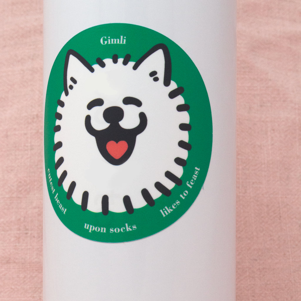 Happy Gimli Circle Sticker